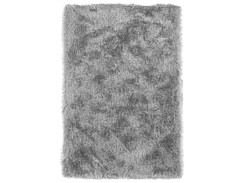 Impact Silver Shag Area Rug Hand Tufted Polyester