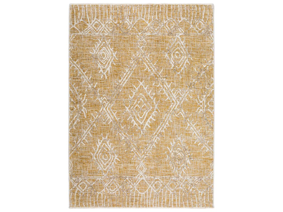 Izmir Power-Woven Area Rug with Ikat-Inspired Design