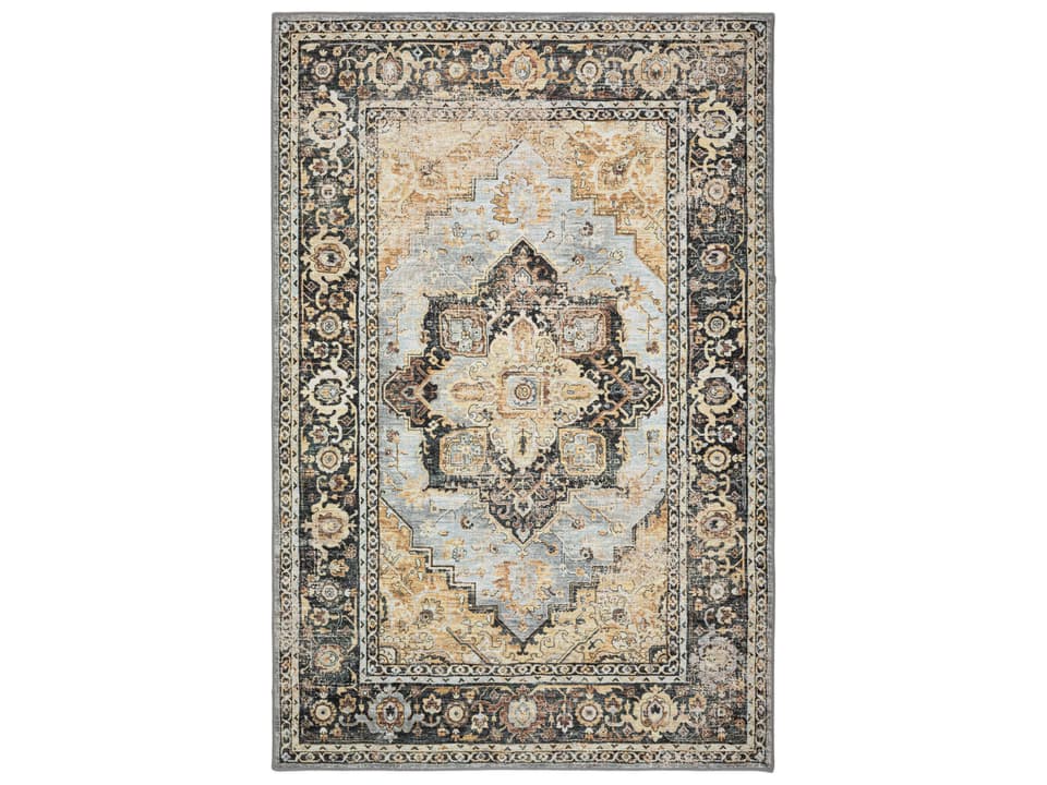 Jericho JC2 Transitional Area Rug in Pewter Gray
