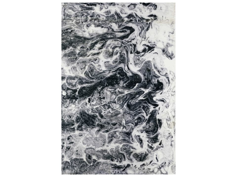 Kikiamo Marble Abstract Ultra-Soft Shag Area Rug Multi-Color