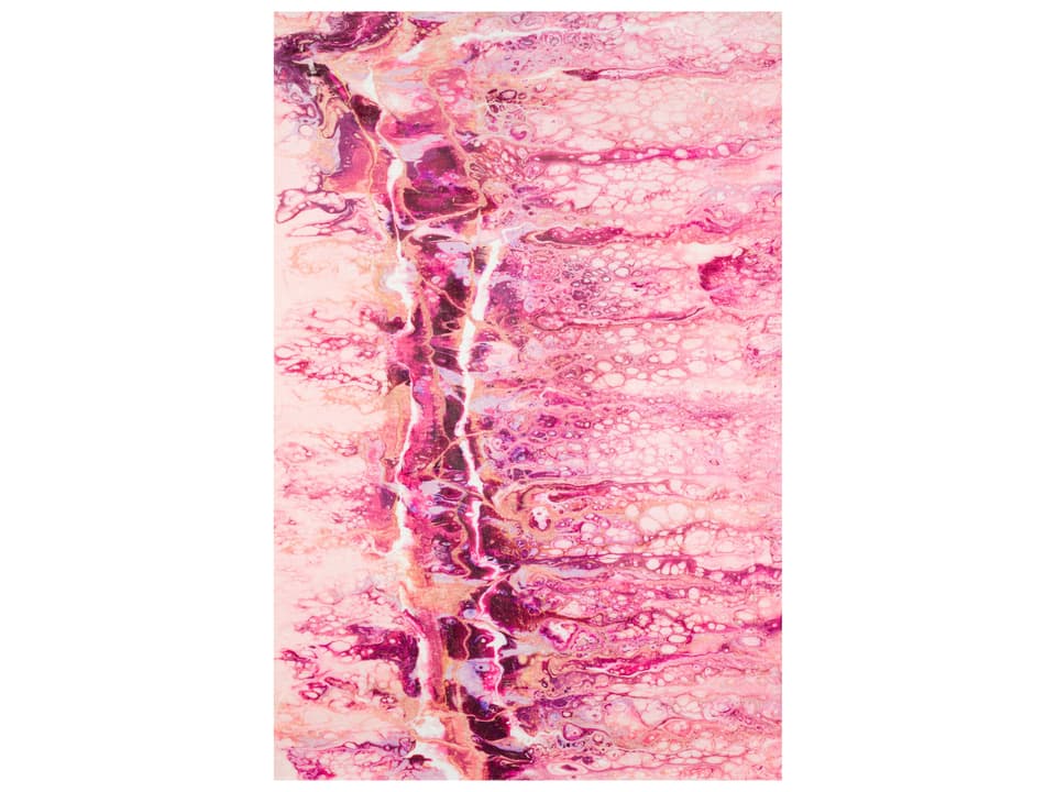 Kikiamo Flamingo Faux Fur Shag Area Rug
