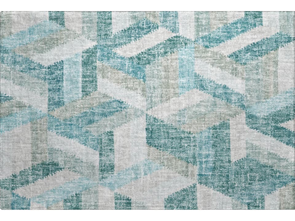 Lorenzo Geometric Luxury Washable Area Rug