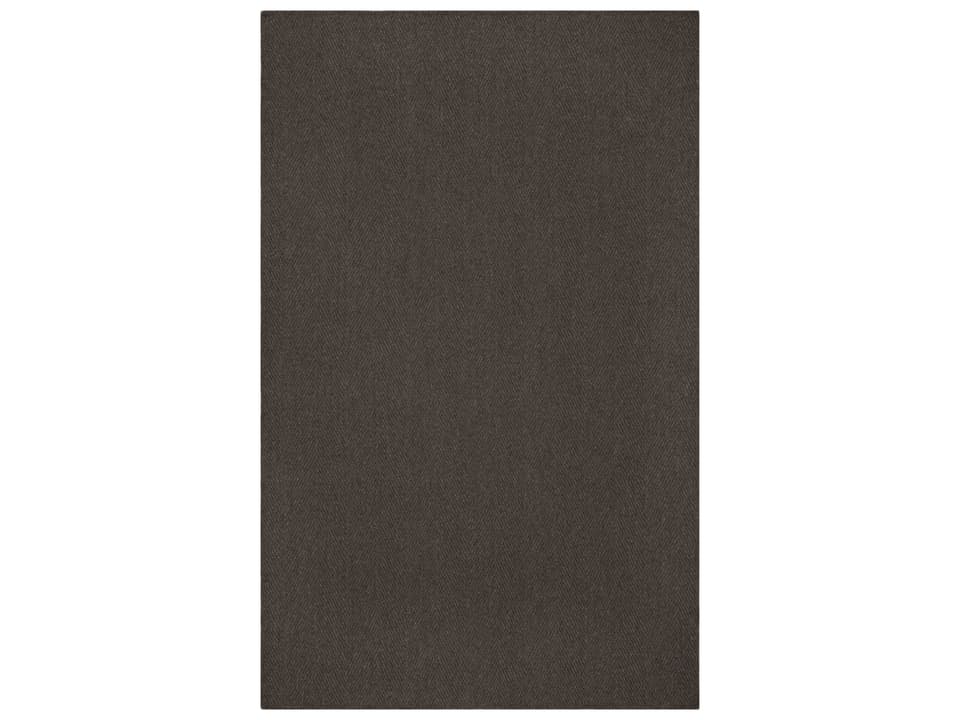 Monaco Sisal MC200 Herringbone Area Rug in Charcoal Wool