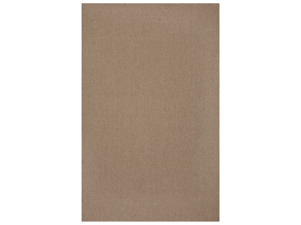 Monaco Sisal Area Rug in Putty with Herringbone Pattern