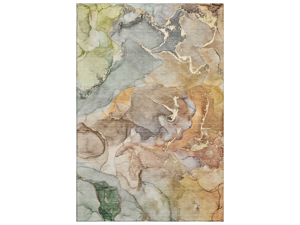 Odyssey Abstract Area Rug Taupe Alcohol Ink Design