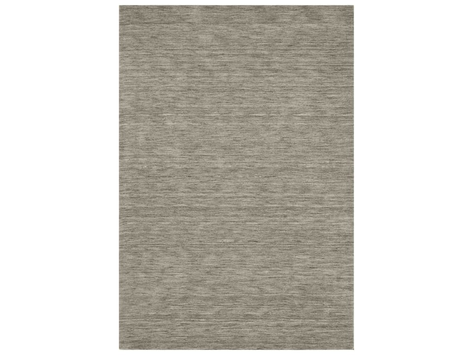 Rafia Hand Loomed Wool Area Rug in Granite