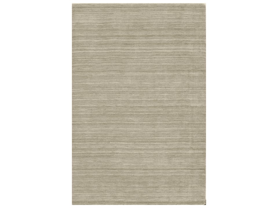 Rafia Collection Hand Loomed Wool Area Rug in Linen