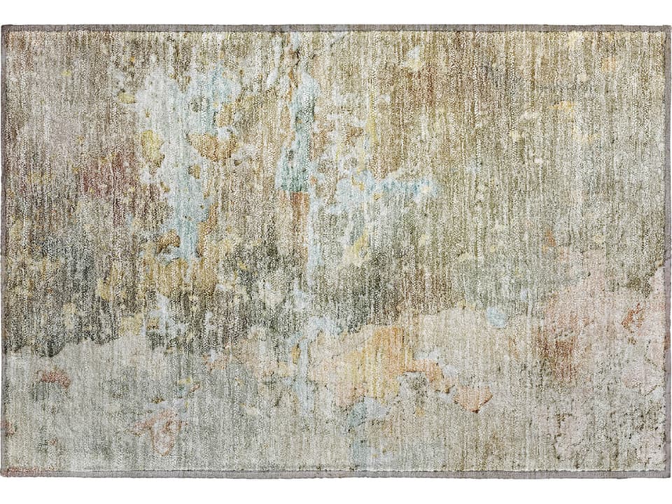 Ravenna Abstract Indoor Outdoor Area Rug in Brown