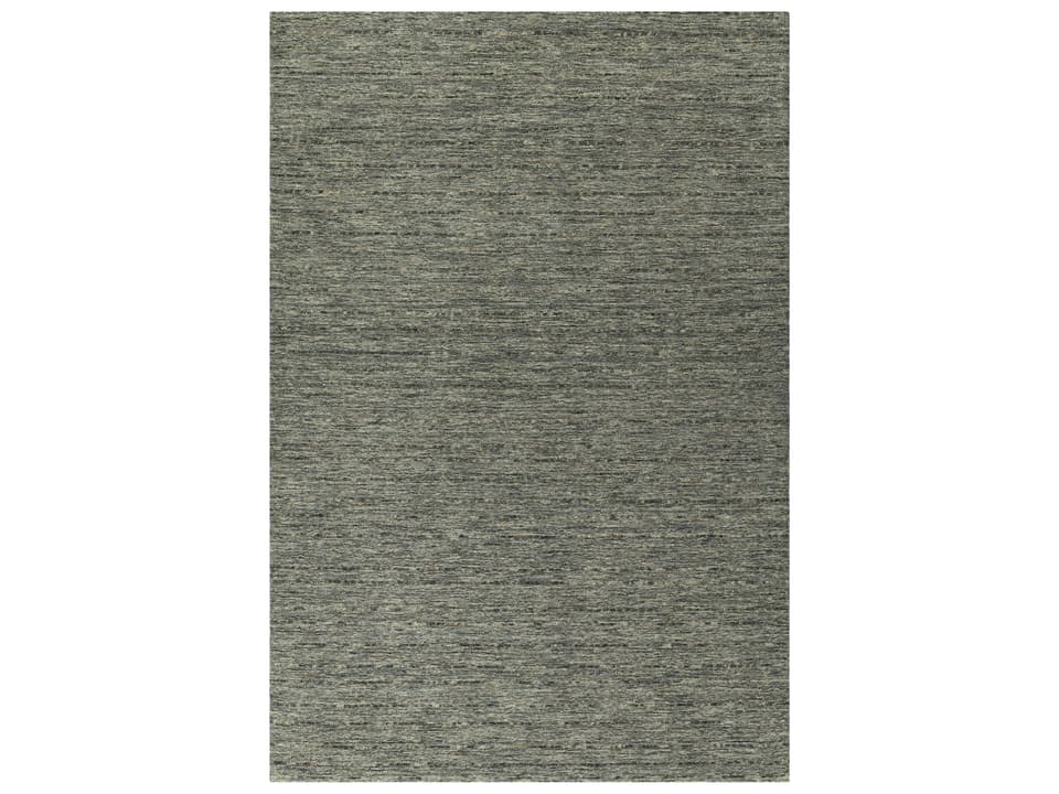Reya Collection Hand Loomed Wool Area Rug in Carbon