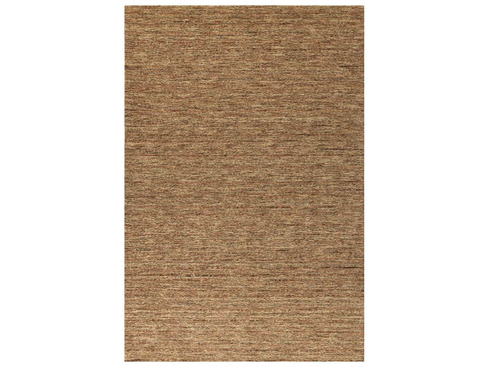 Reya Hand-Loomed Wool Area Rug with Plush Pile and Transitional Design in Sunset