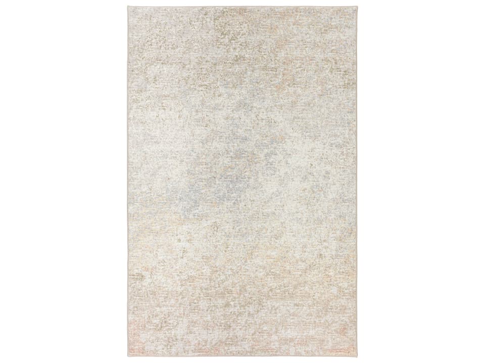 Winslow Khaki Polyester Indoor Outdoor Area Rug with Non-Skid Backing