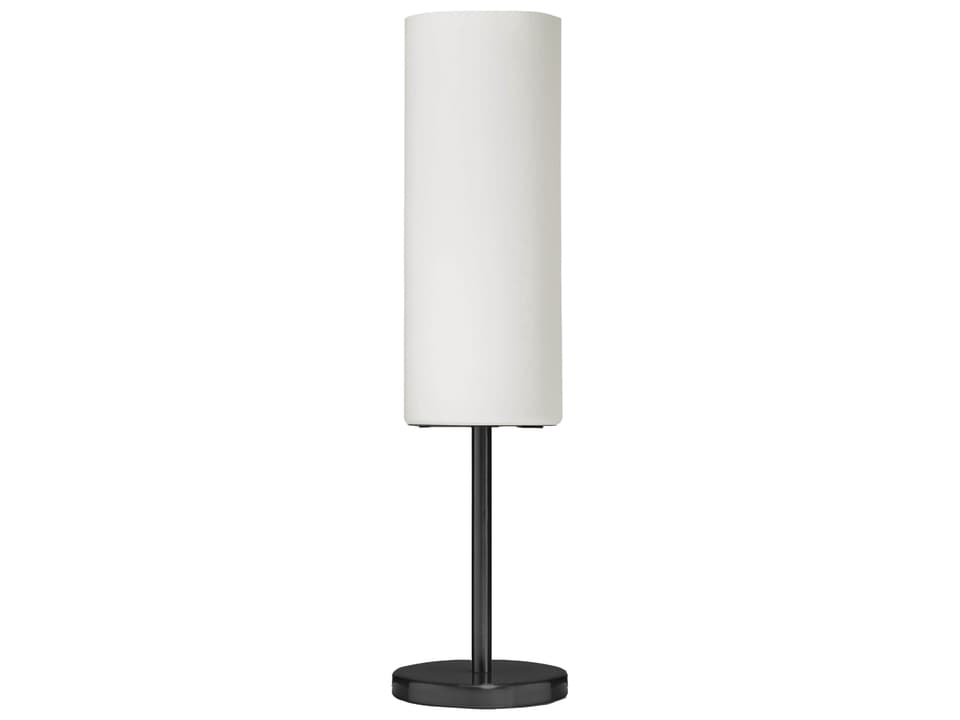 Paza Table Lamp Modern Matte Black with White Glass