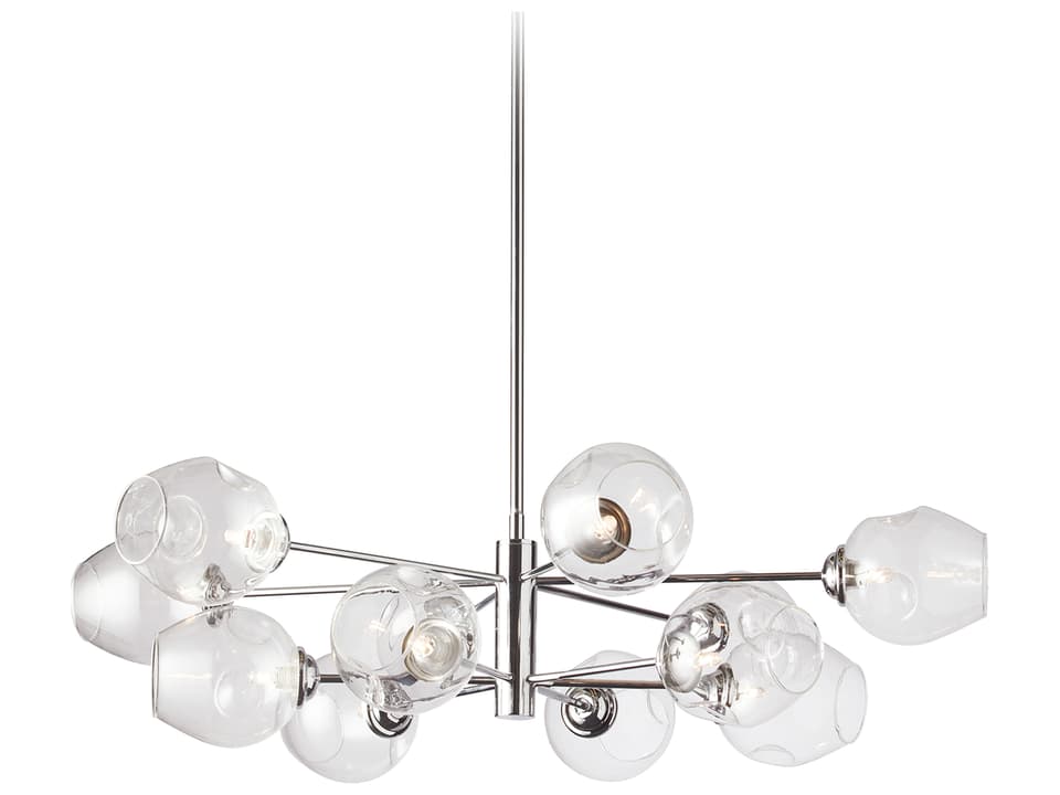 Abii 12-Light Polished Chrome Globe Chandelier