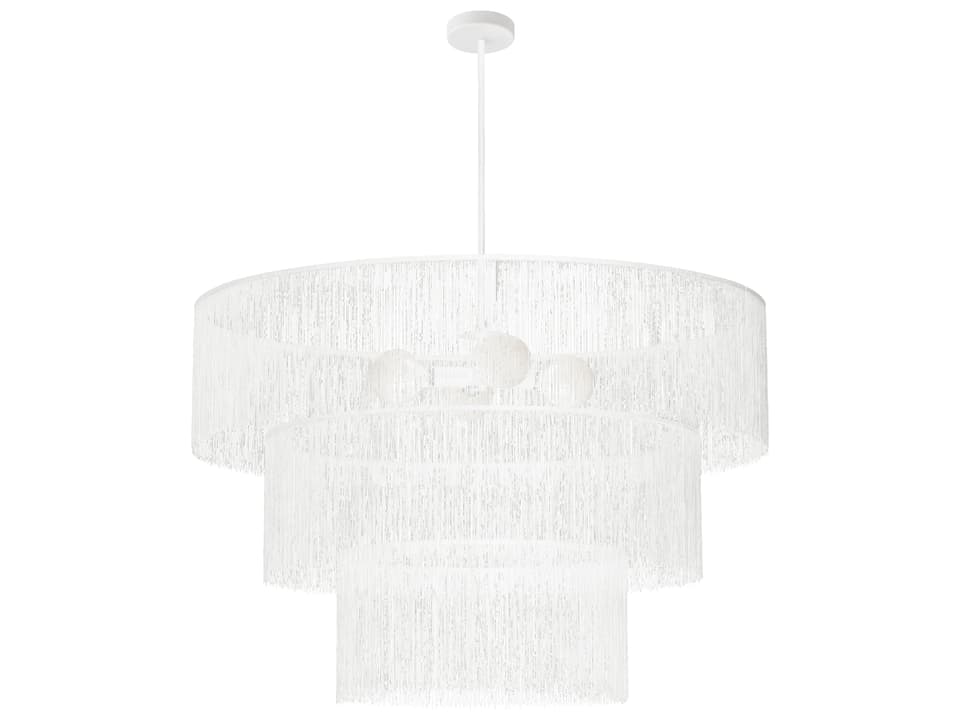 Cadelaria 4-Light White Matte Tiered Chandelier