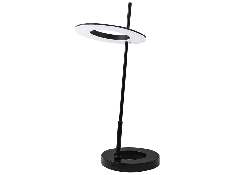 Finley Matte Black White Acrylic Table Lamp