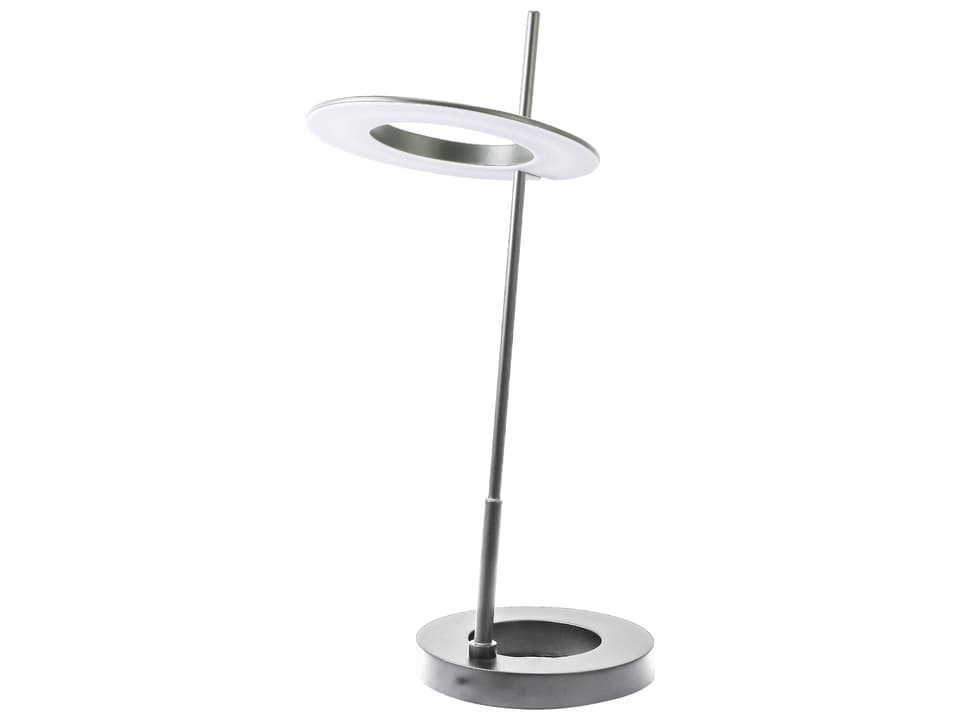 Finley Satin Chrome White Acrylic Table Lamp