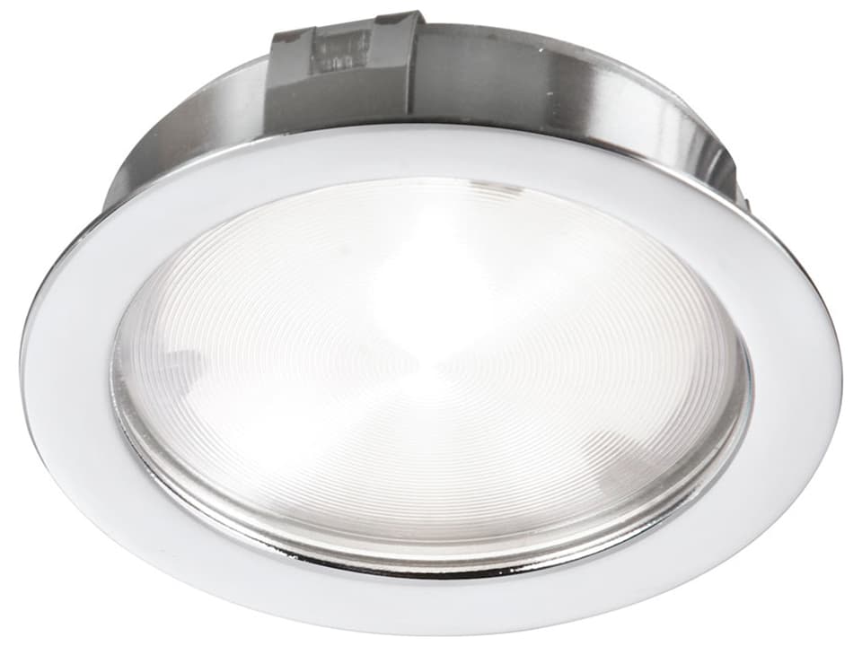 1-Light White Round Recessed Light