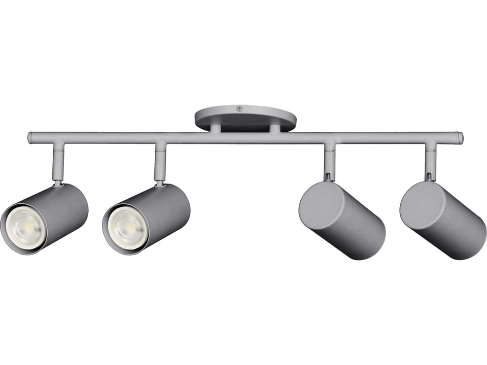 Taylor 4-Light Satin Chrome Cylinder Track & Rail Light