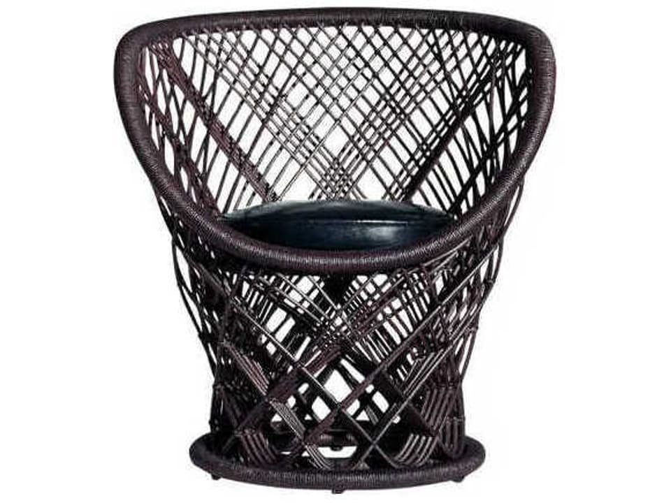 Pavo By Patricia Urquiola Brown Leather Arm Dining Chair