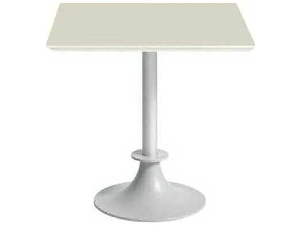 Lord Yi 31 Inch Square Metal Dining Table by Philippe Starck