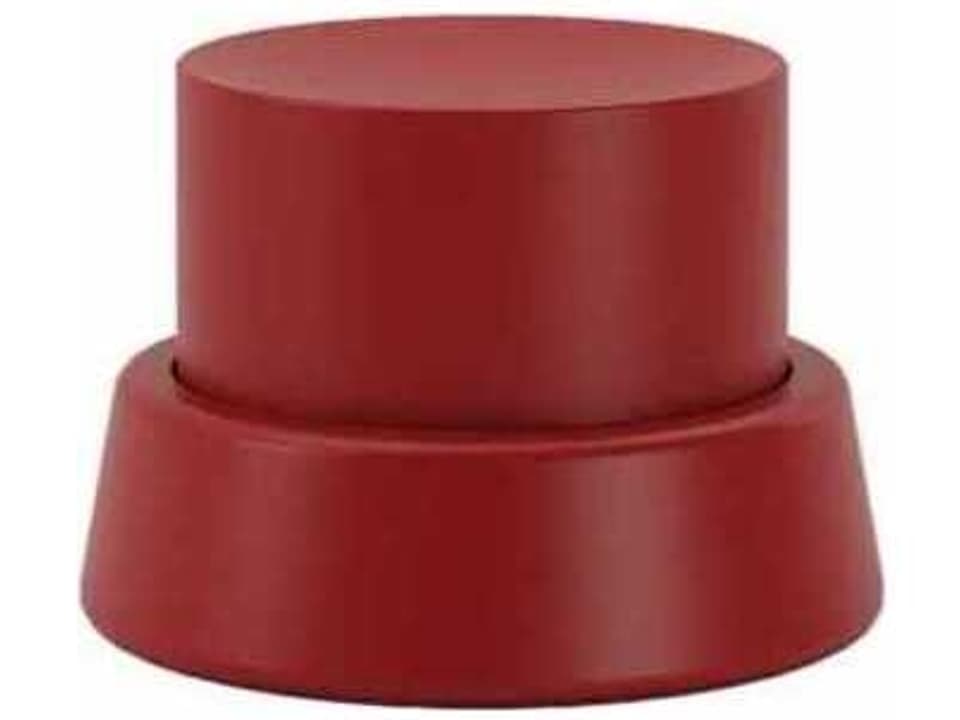 Arcad3 Red Accent Stool with Storage in Polyurethane and Polyethylene