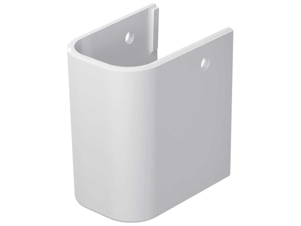 Happy D.2 White Alpin Siphon Cover for Wall-Mounted Sink