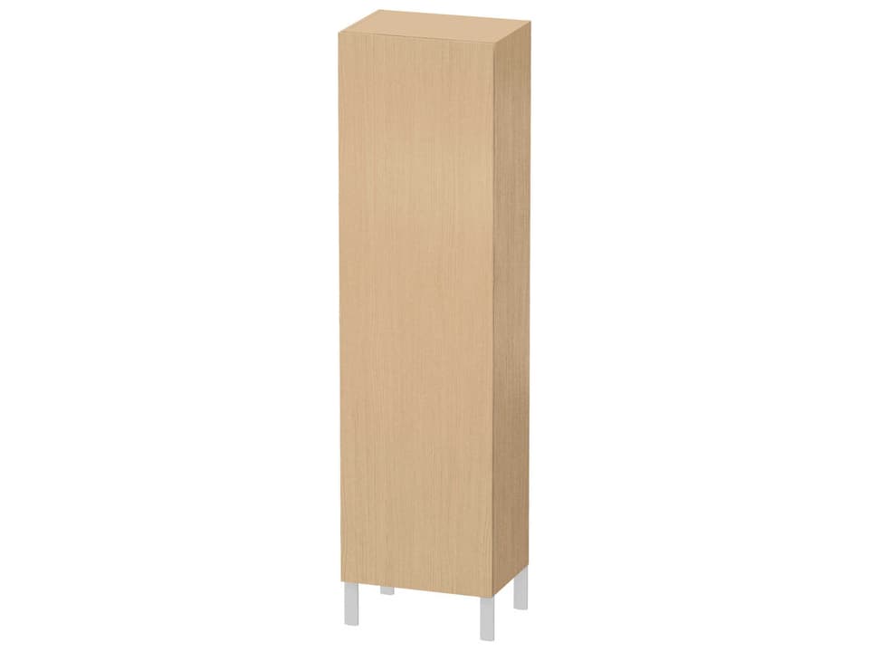 L-Cube 20-Inch Wall-Mounted Cabinet in Natural Oak Matt with Right-Hand Hinge