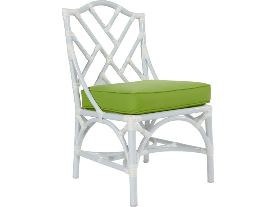 Chippendale Outdoor Dining Side Chair with Performance Fabric