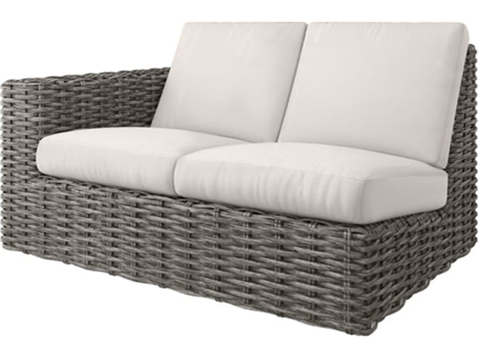 Mia Cushion Wicker Right Arm Loveseat