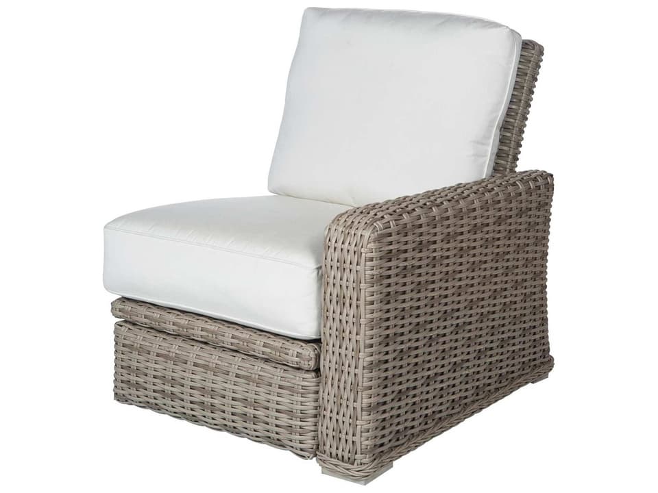 Laurent Wicker Swivel Recliner Outdoor Lounge Chair