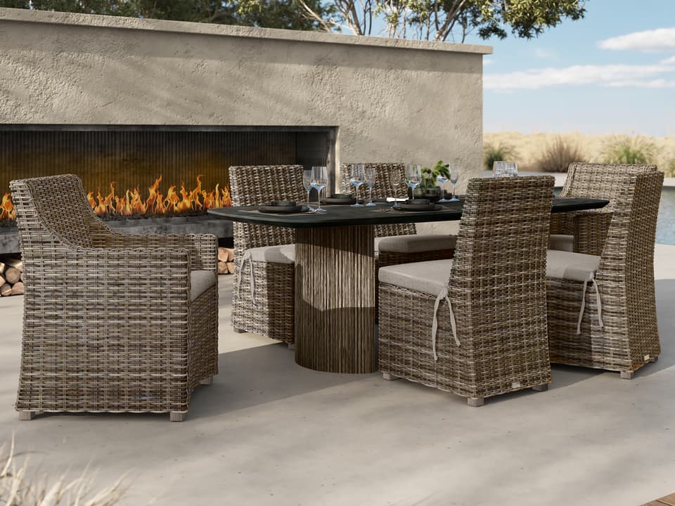 Avallon Wicker Dining Set