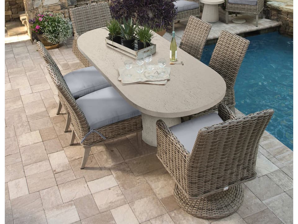 Laurent Cushion Wicker Dining Set