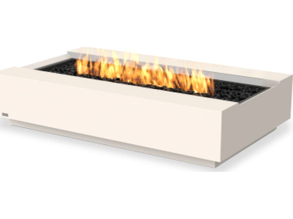EcoSmart Fire Cosmo Rectangular Outdoor Fire Pit Table wit Ethanol Black