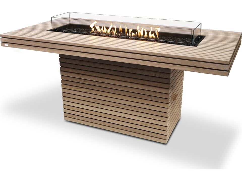 Gin 90 Bar Height Fire Pit Table Natural Gas