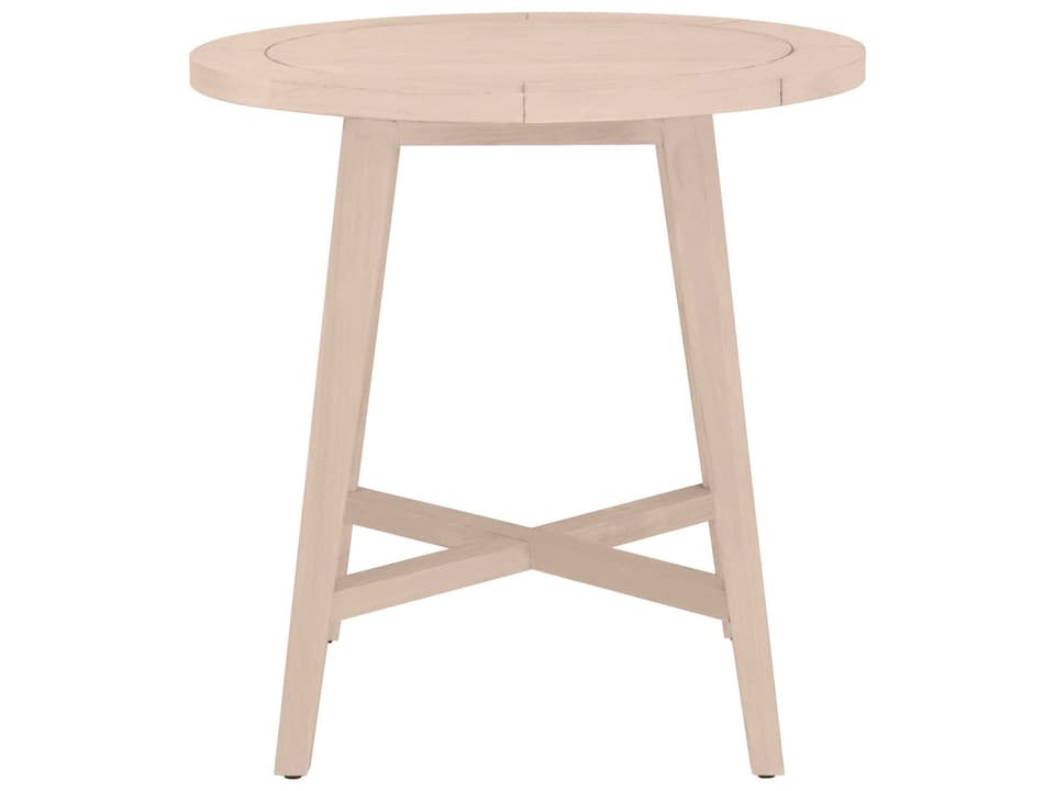 Carmel 36-Inch Round Counter Table in Washed Ever Teak