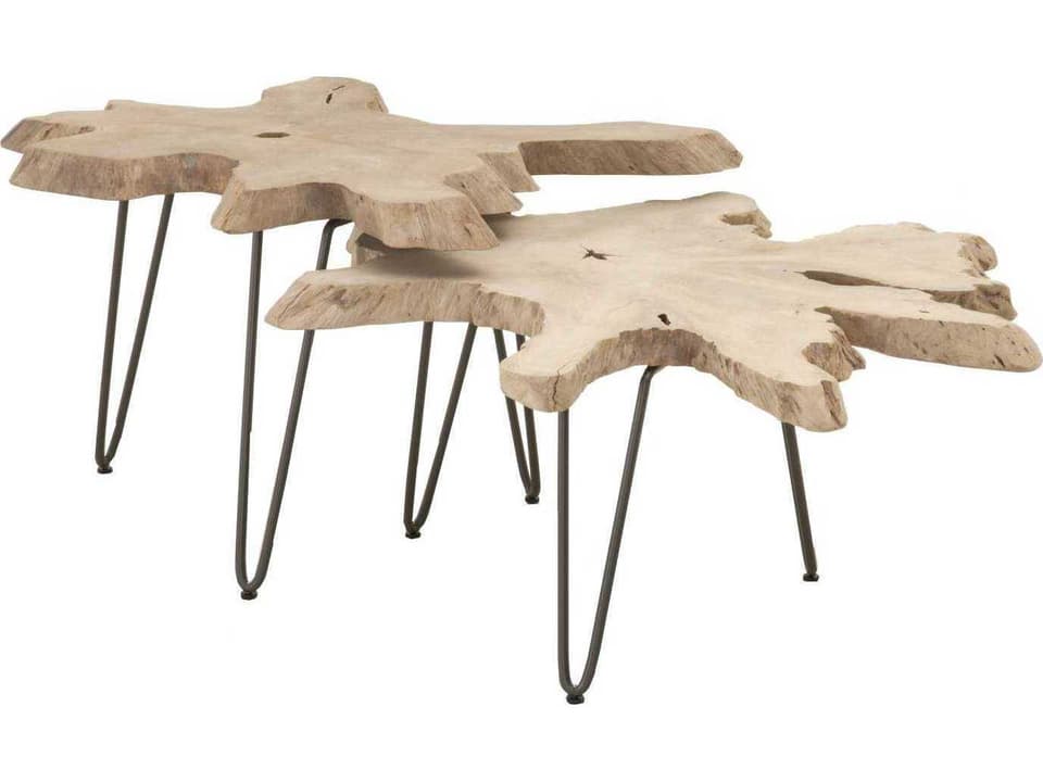 Respite Outdoor Gray, Anthracite Wrought Iron Coffee Table