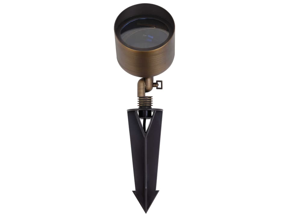 Aera Contemporary Outdoor Landscape Spot Light in Dark Bronze