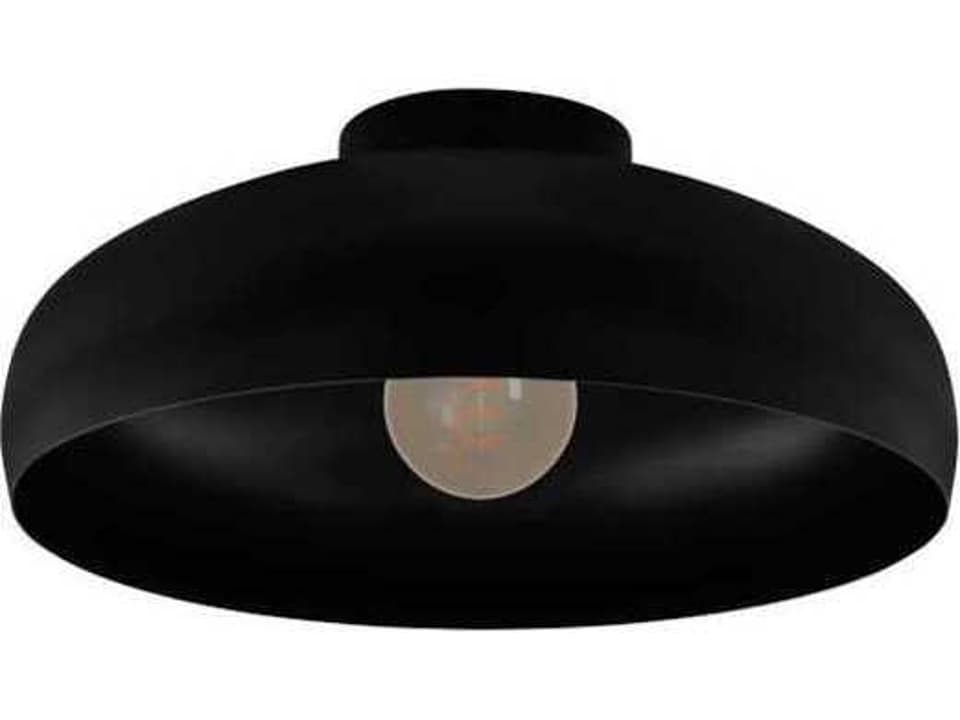 Mogano 1-Light Black Flush Mount Ceiling Light
