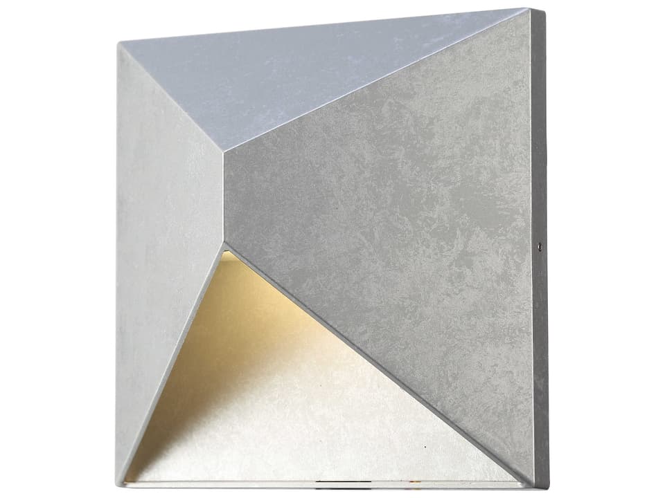 Olympos LED Outdoor Wall Sconce in Silver
