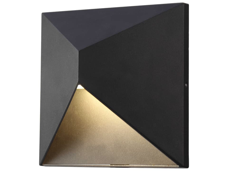 Olympos LED Outdoor Wall Sconce in Black