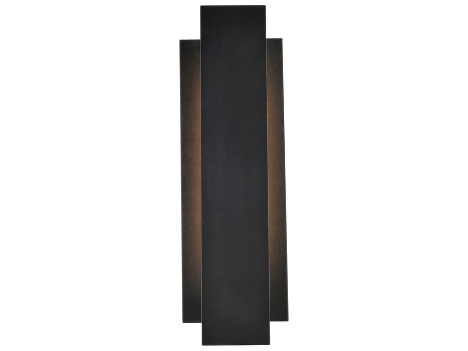 Raine LED Outdoor Wall Sconce in Black