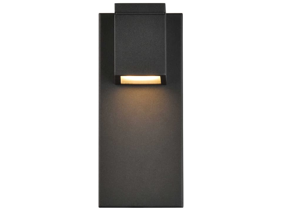 Raine Integrated LED Outdoor Wall Sconce in Black