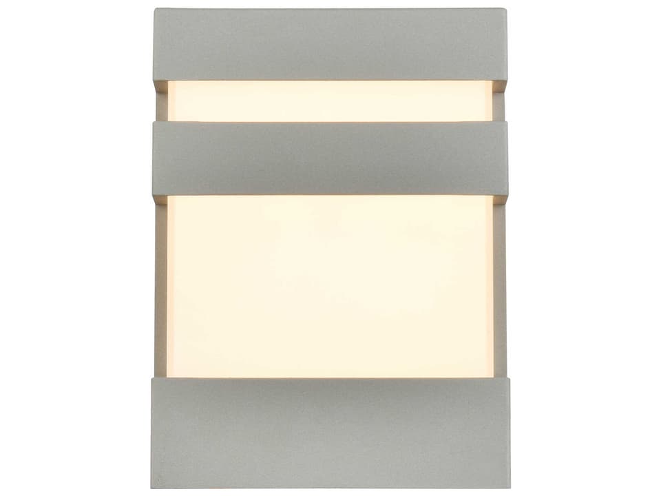 Raine Integrated LED Outdoor Wall Sconce in Silver