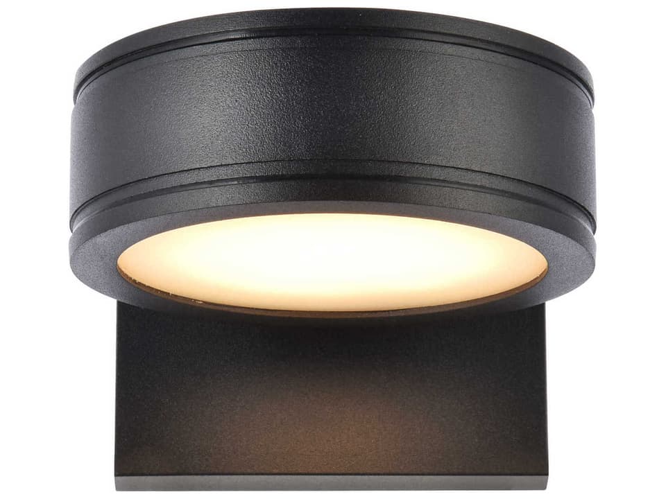 Raine LED Outdoor Wall Sconce in Black