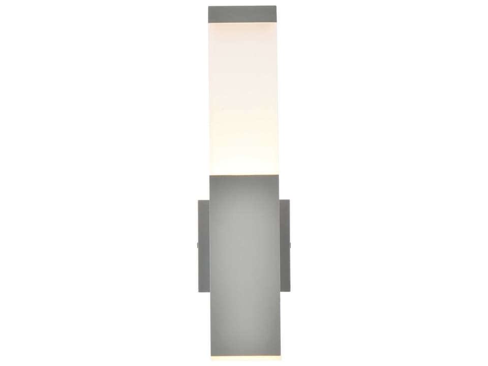 Raine Modern Silver LED Outdoor Wall Sconce