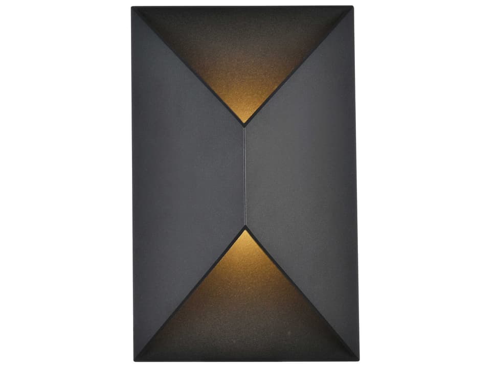 Raine LED Outdoor Wall Sconce in Black