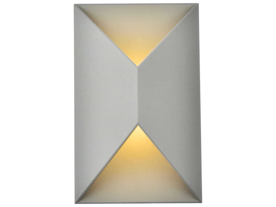 Raine LED Outdoor Wall Sconce in Silver