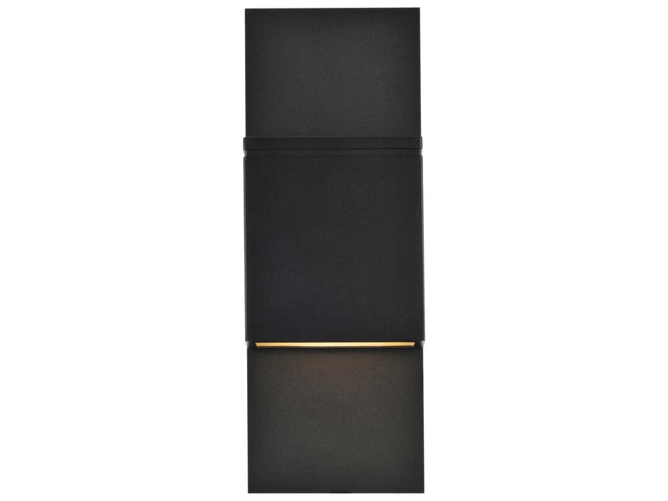 Raine LED Outdoor Wall Sconce in Black