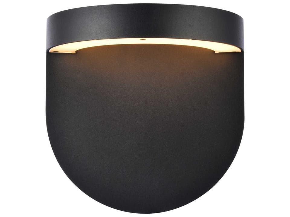 Raine LED Outdoor Wall Sconce in Black