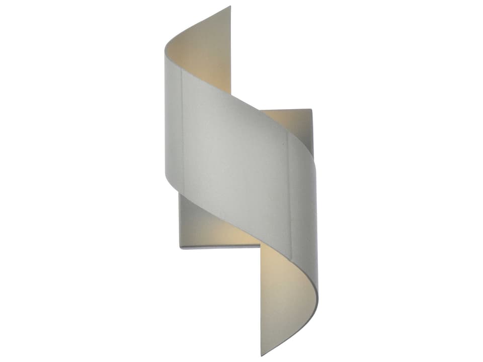 Raine LED Outdoor Wall Sconce in Silver